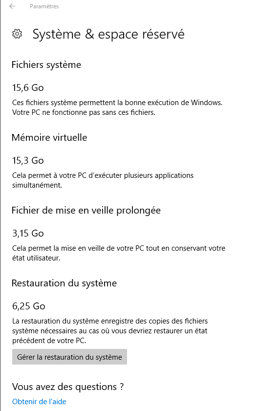 3-afficher les paramètres de stockage dans Windows 10